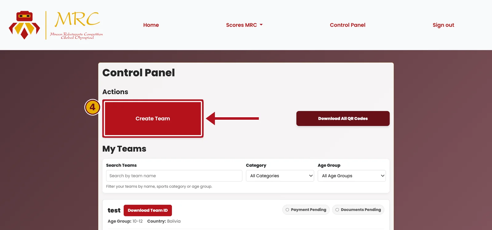 Open the Control Panel
